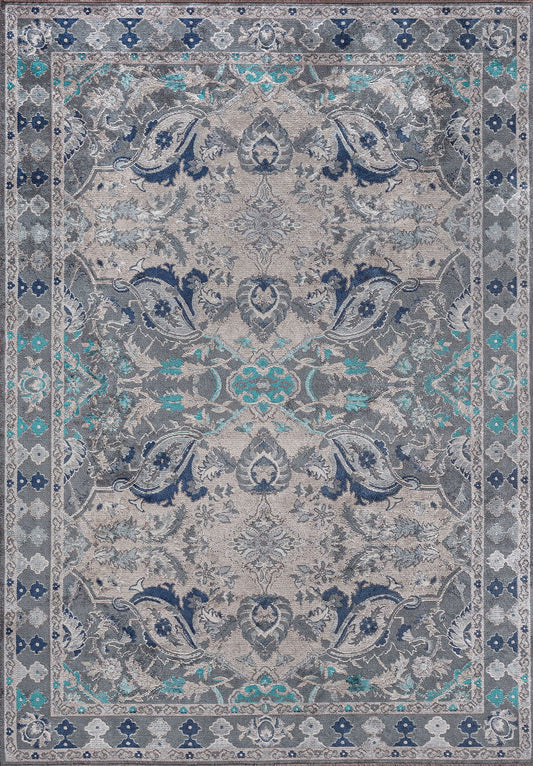Bastille Light Cream - Blue Rug