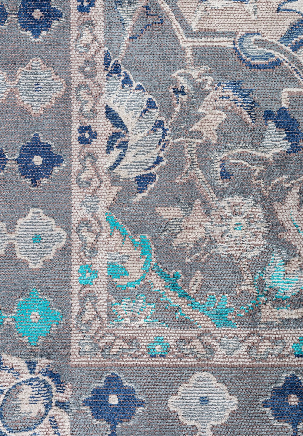 Bastille Light Cream - Blue Rug