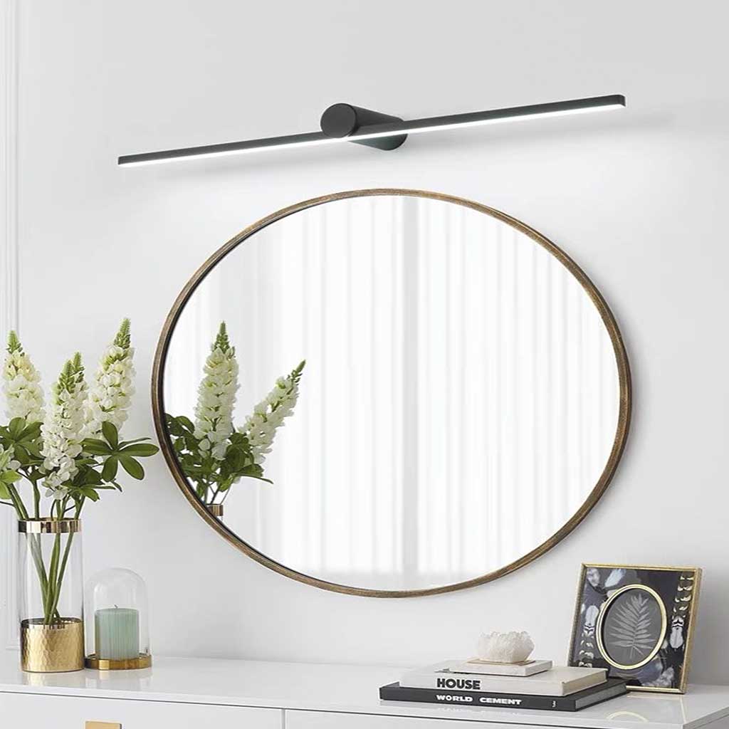 Bathroom Vanity Wall Light Minimalist Linear LED, Black