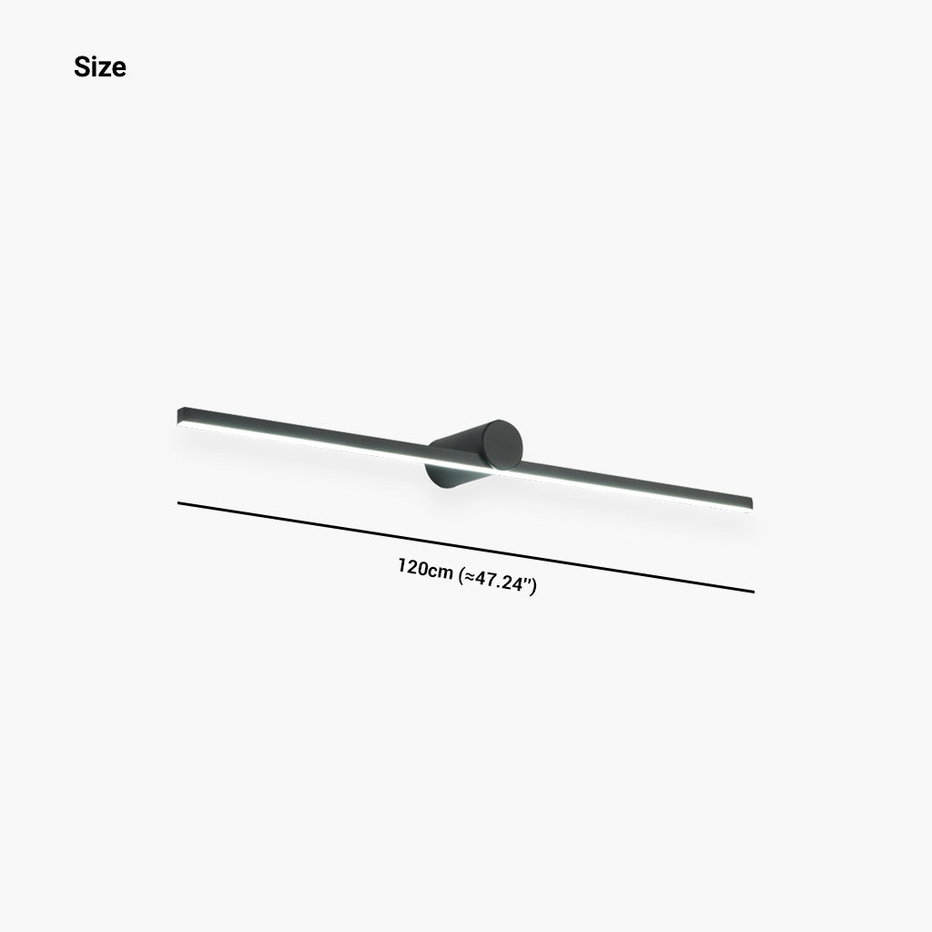 Bathroom Vanity Wall Light Minimalist Linear LED, Black