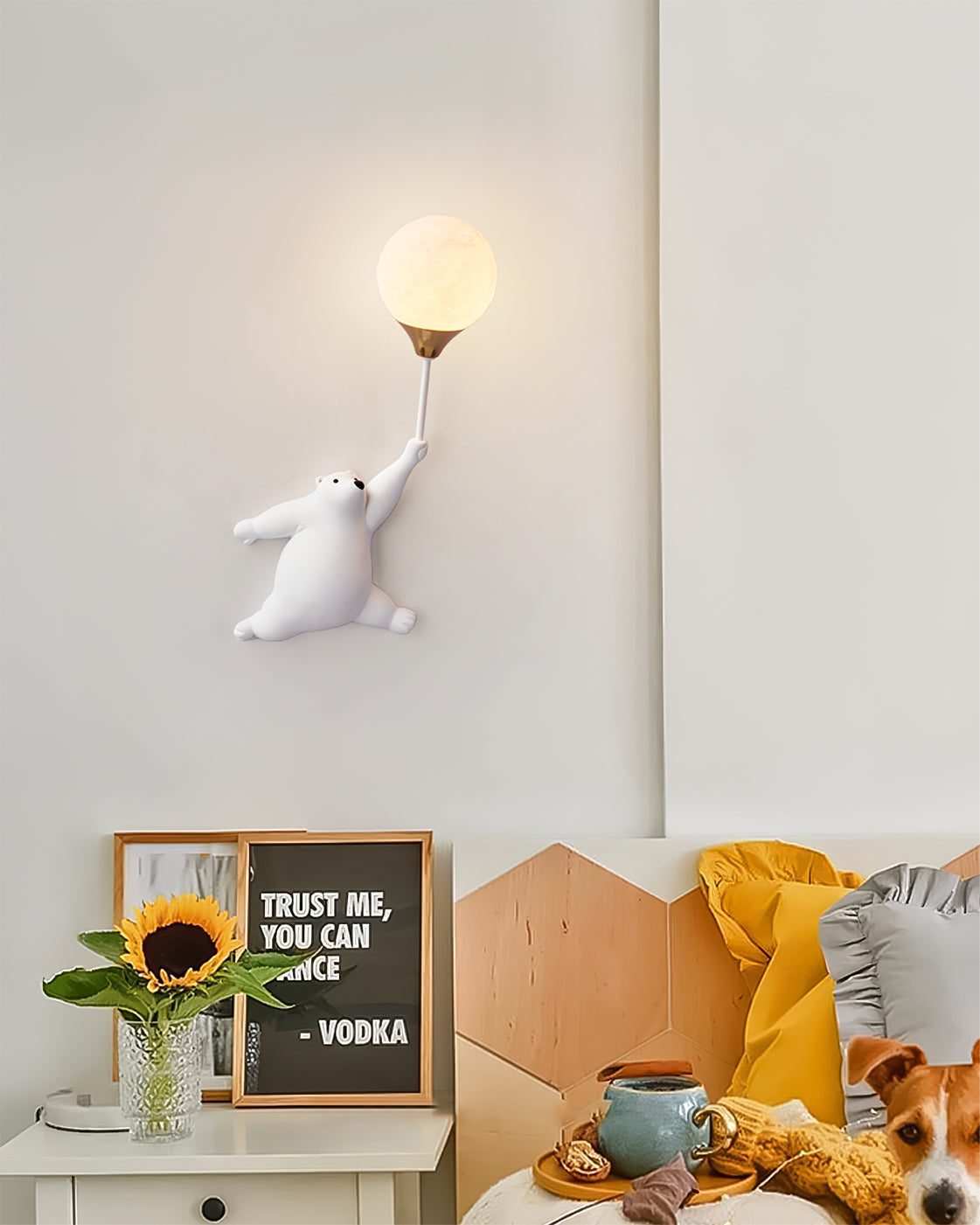 Bear Balloon Wall Lamp