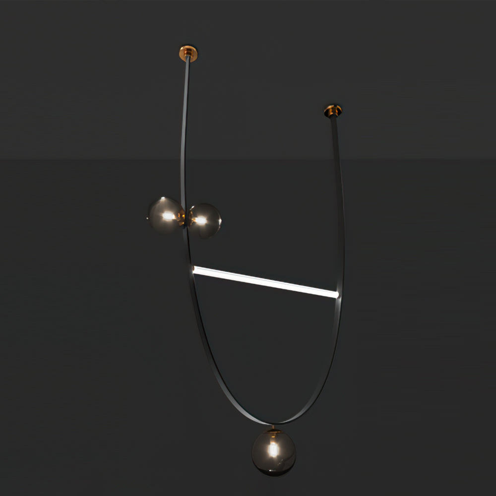 Belt Leather Ball Chandelier