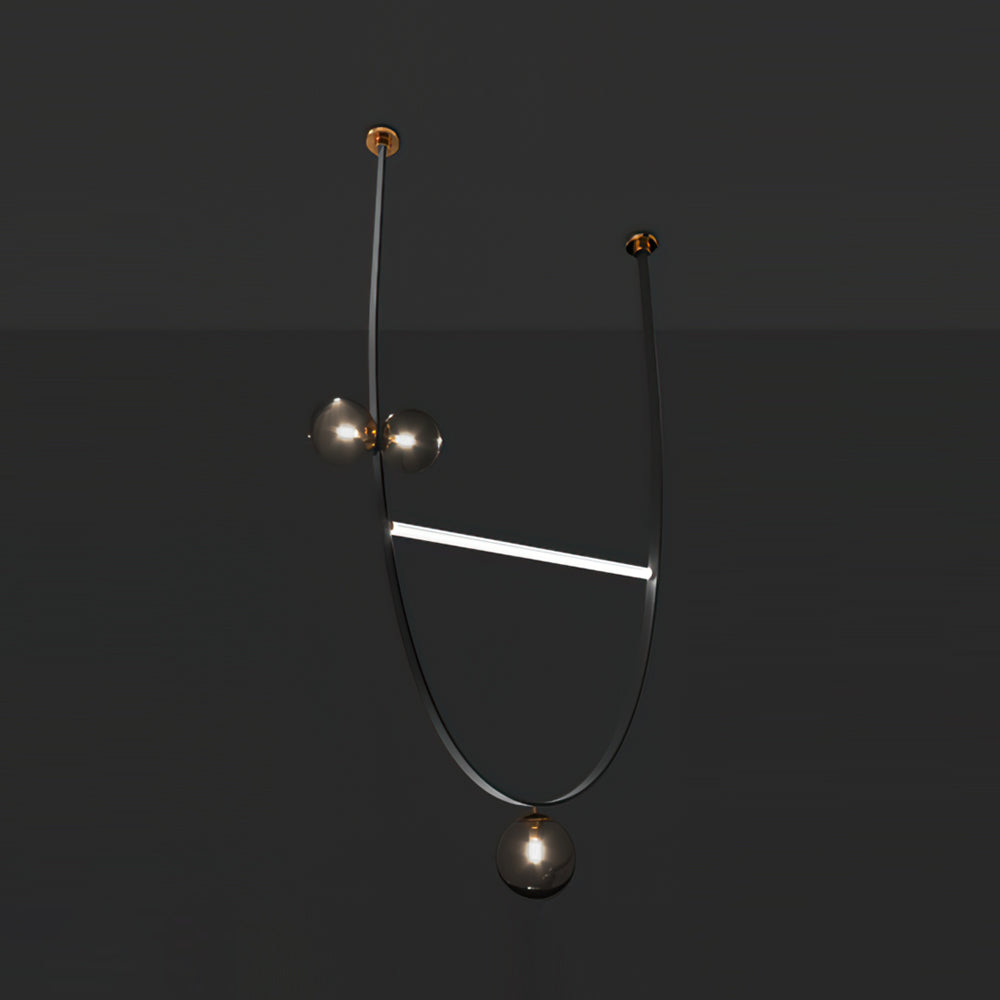 Belt Leather Ball Chandelier