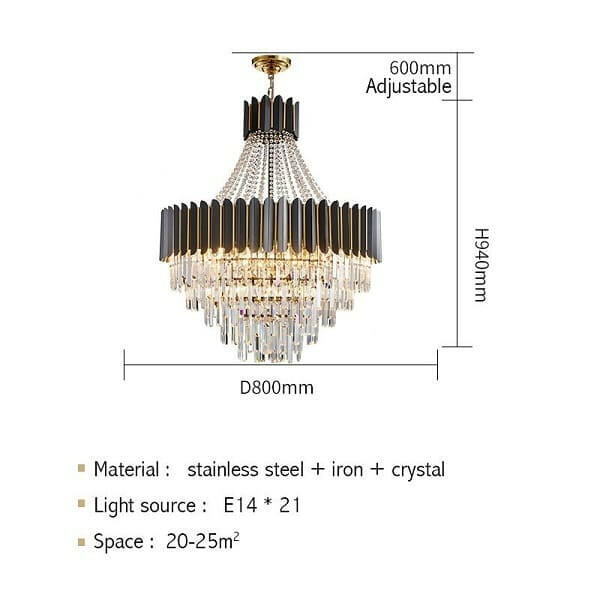 Carlo - Nordic Stainless Steel Circular Chandelier