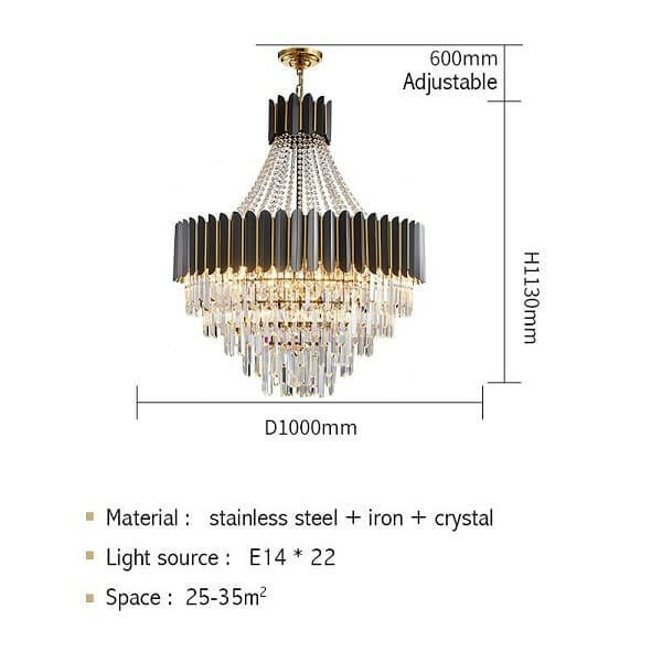 Carlo - Nordic Stainless Steel Circular Chandelier