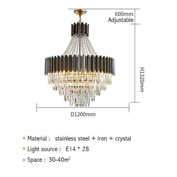 Carlo - Nordic Stainless Steel Circular Chandelier