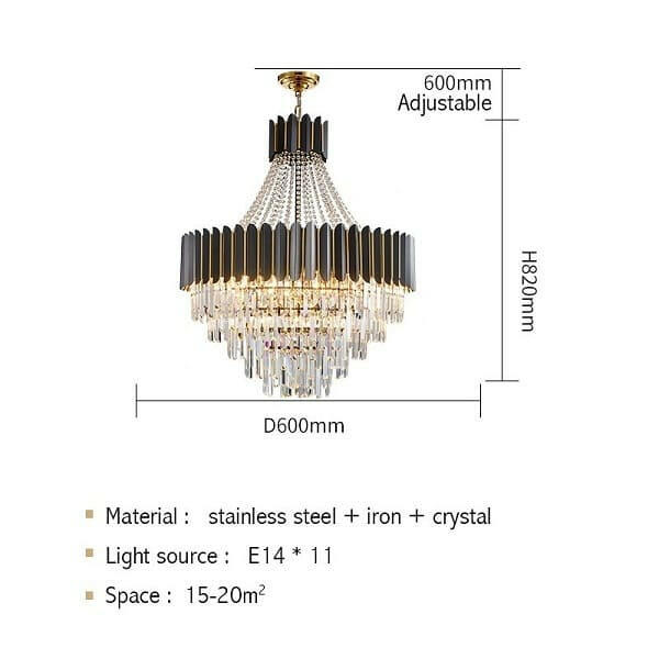 Carlo - Nordic Stainless Steel Circular Chandelier