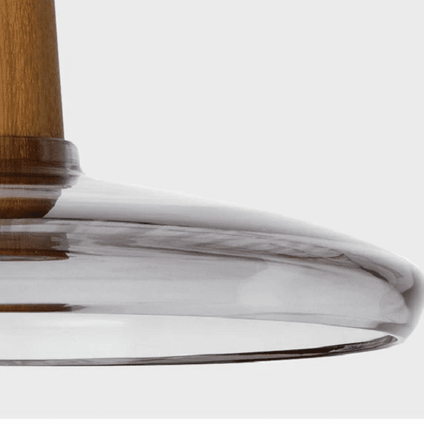 Bentte - Glass With Wooden Top Light