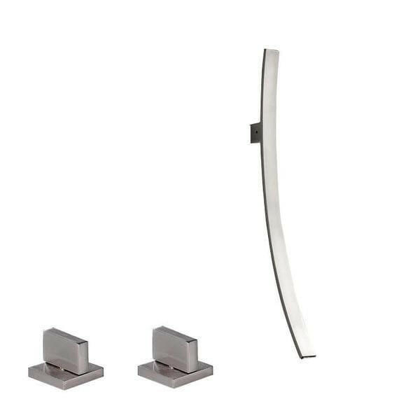 Bianca - Chrome Wall Mounted Waterfall Spout Bathroom Faucet