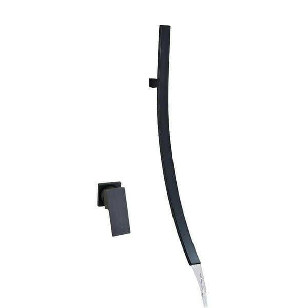 Bianca - Chrome Wall Mounted Waterfall Spout Bathroom Faucet