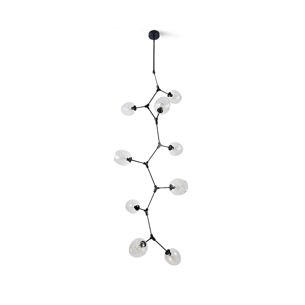 Perry Globe Vertical Chandelier