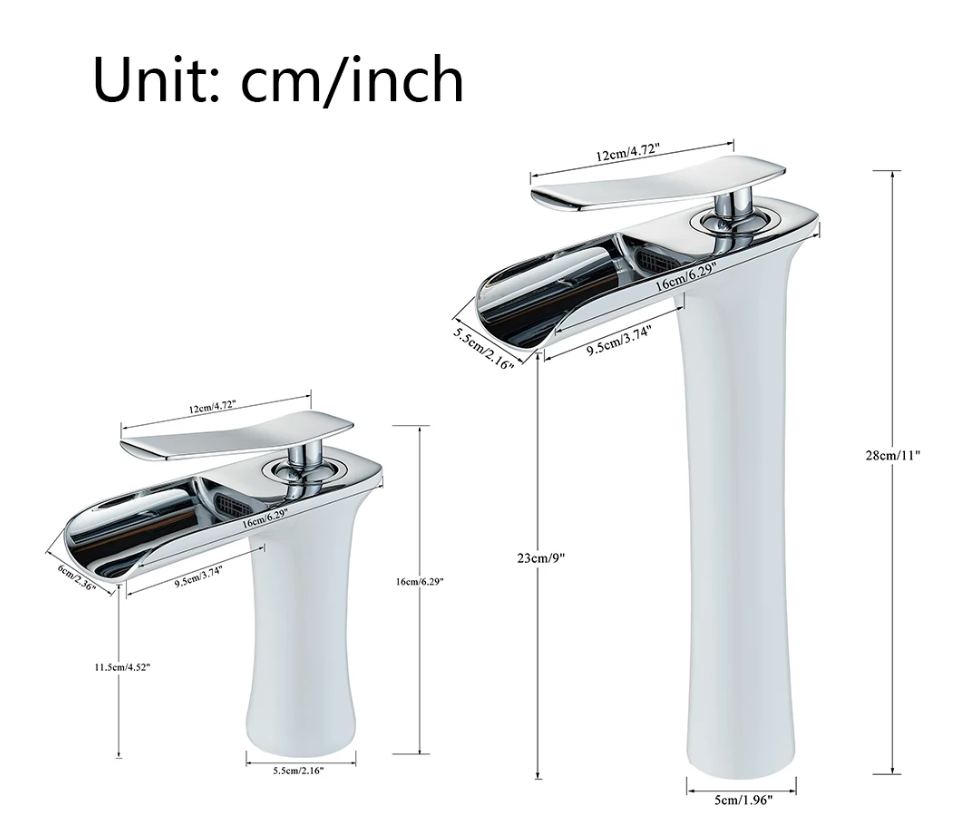 Margareta - Waterfall Single Handle Basin Faucet