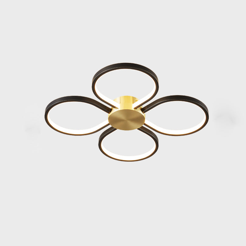 WOMO Clover Flower Brass Flush Mount Ceiling Light-WM1070