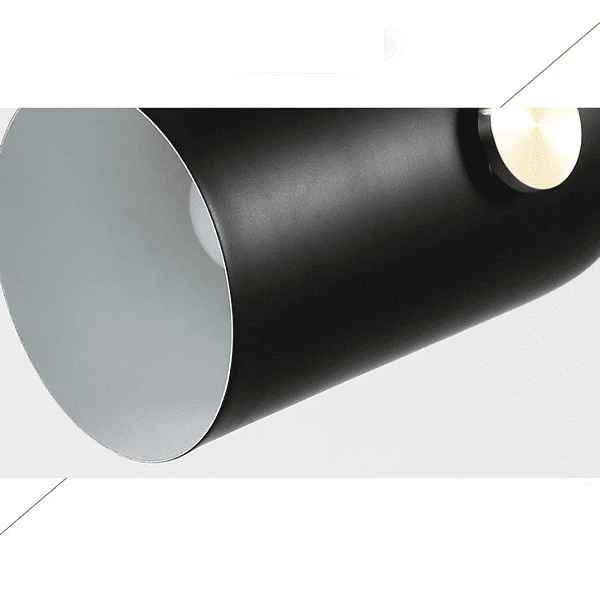 Black Spotlight Minimalist Leather Strap Pendant Light