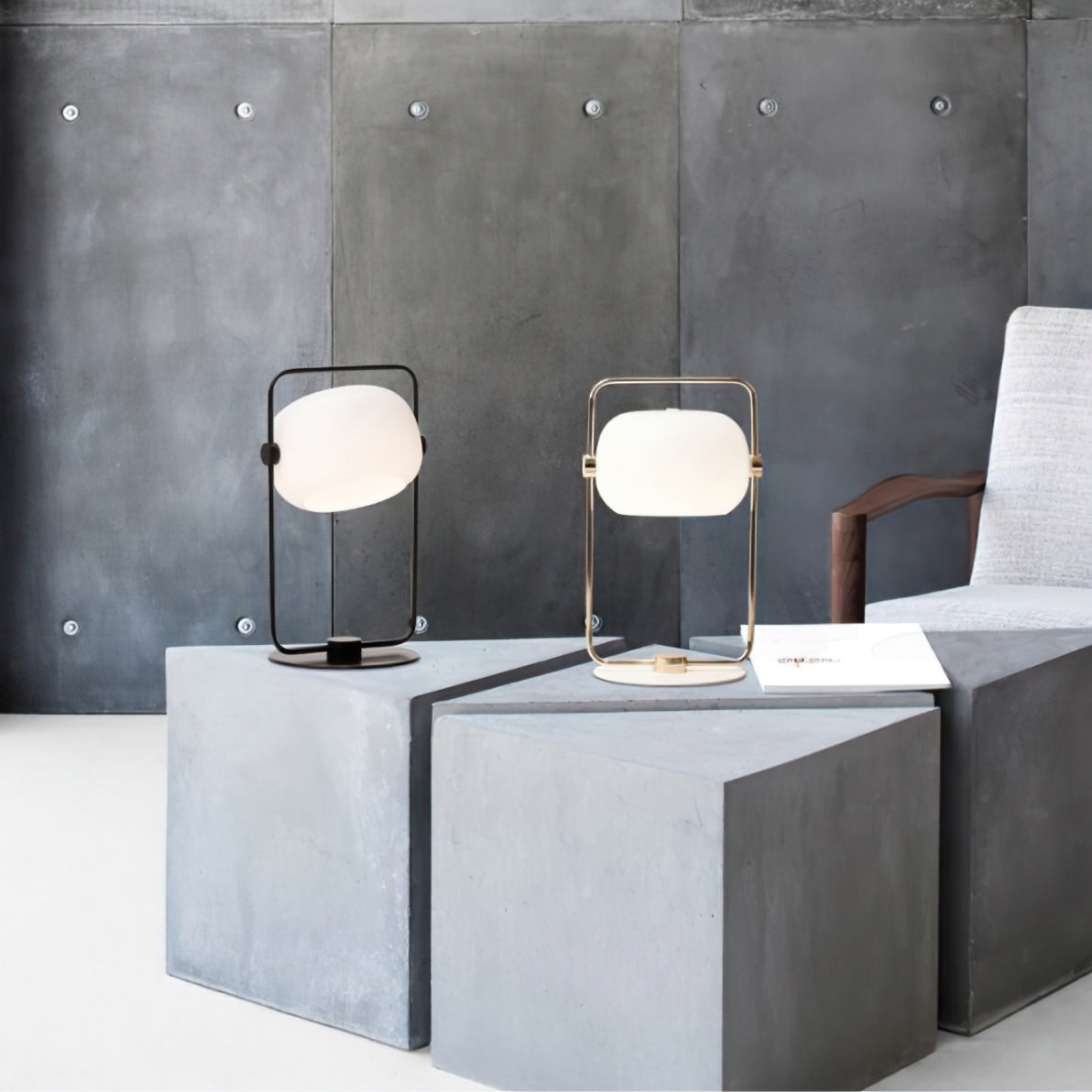 Black Galet Table Lamp