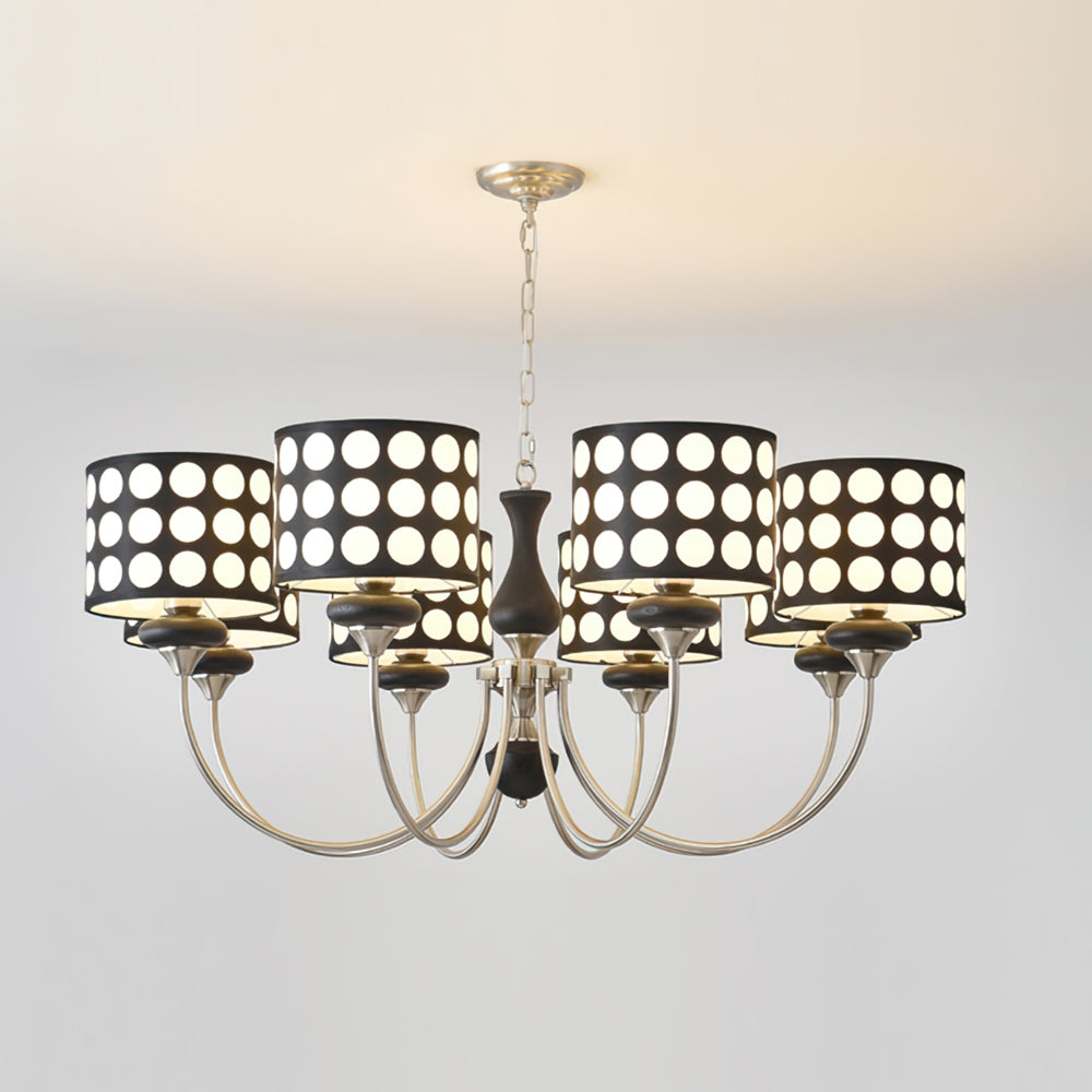 Black Polka Dots Chandelier