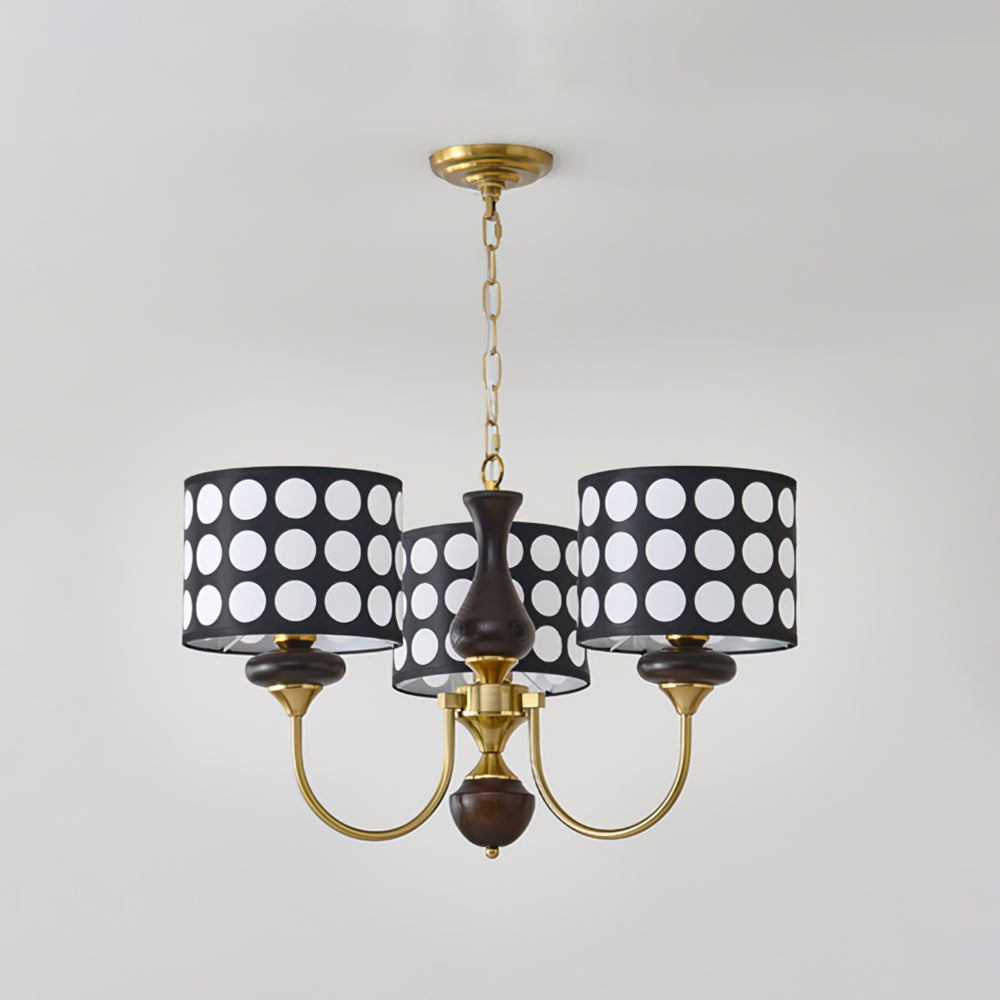 Black Polka Dots Chandelier