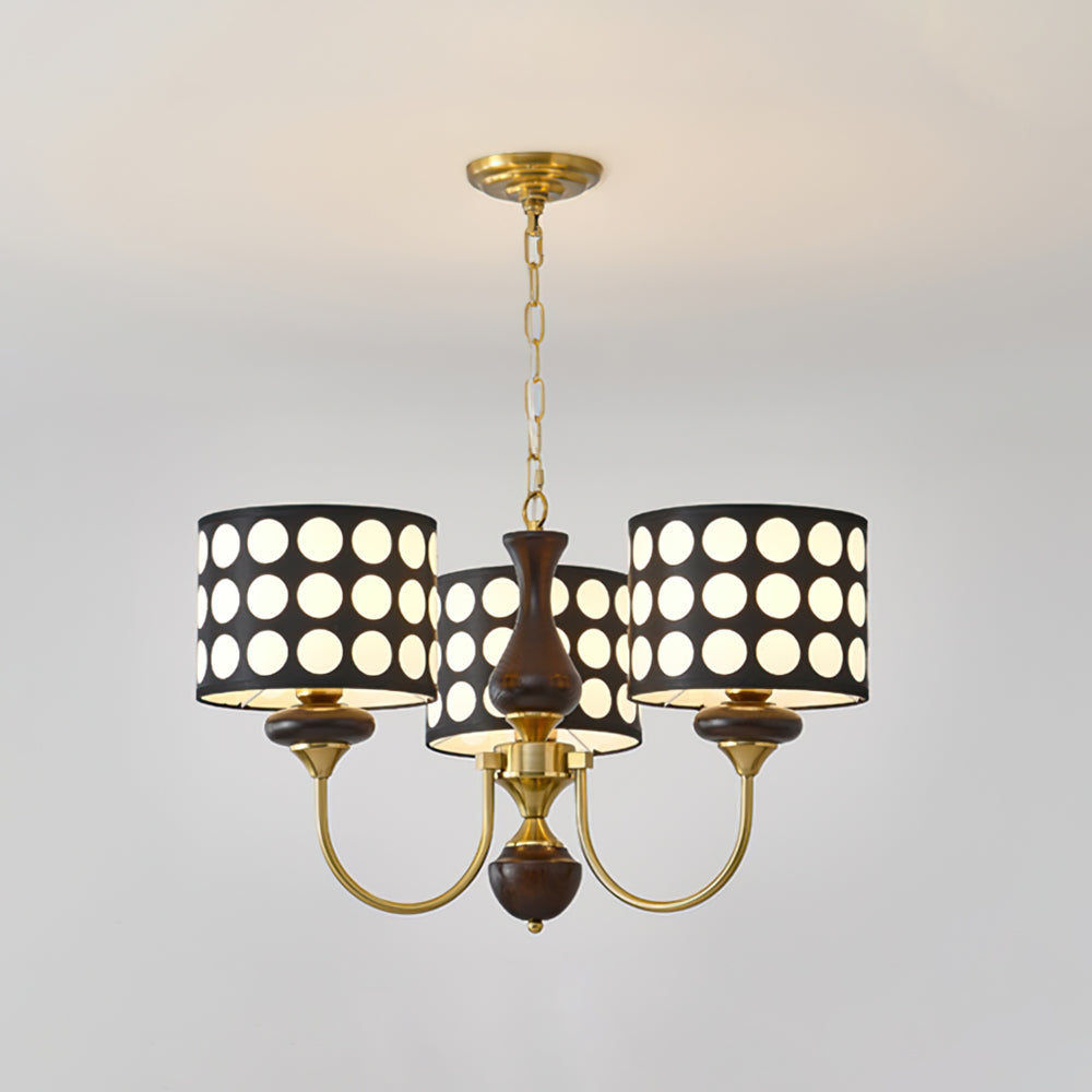 Black Polka Dots Chandelier