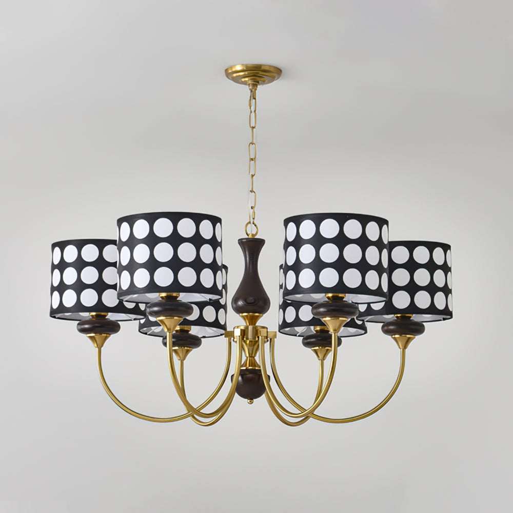 Black Polka Dots Chandelier