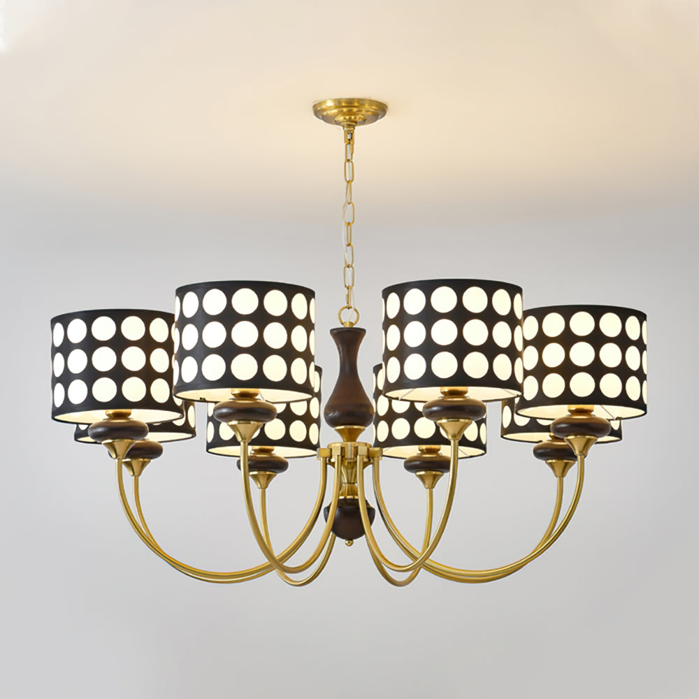 Black Polka Dots Chandelier