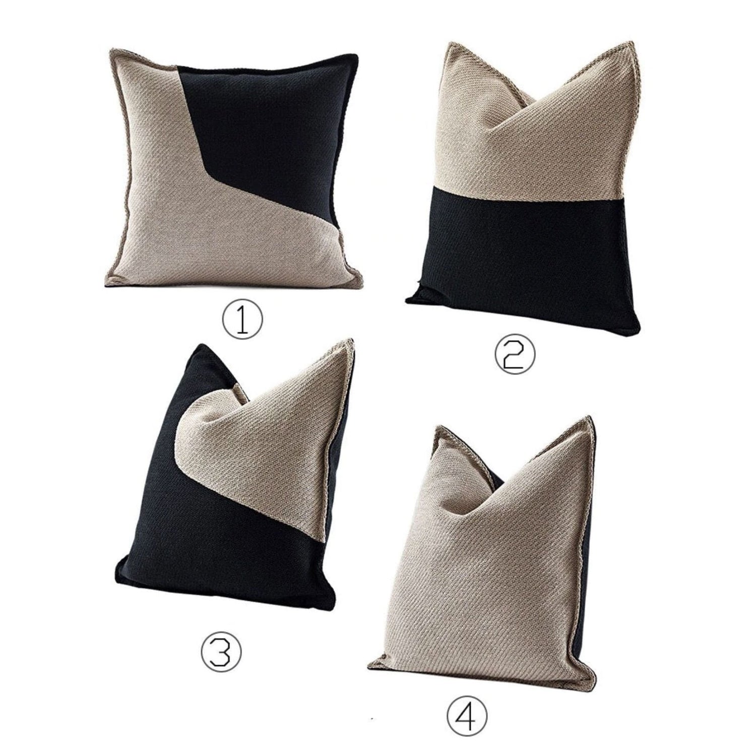 Black Shade Cushion Cover - Nordic Side - 