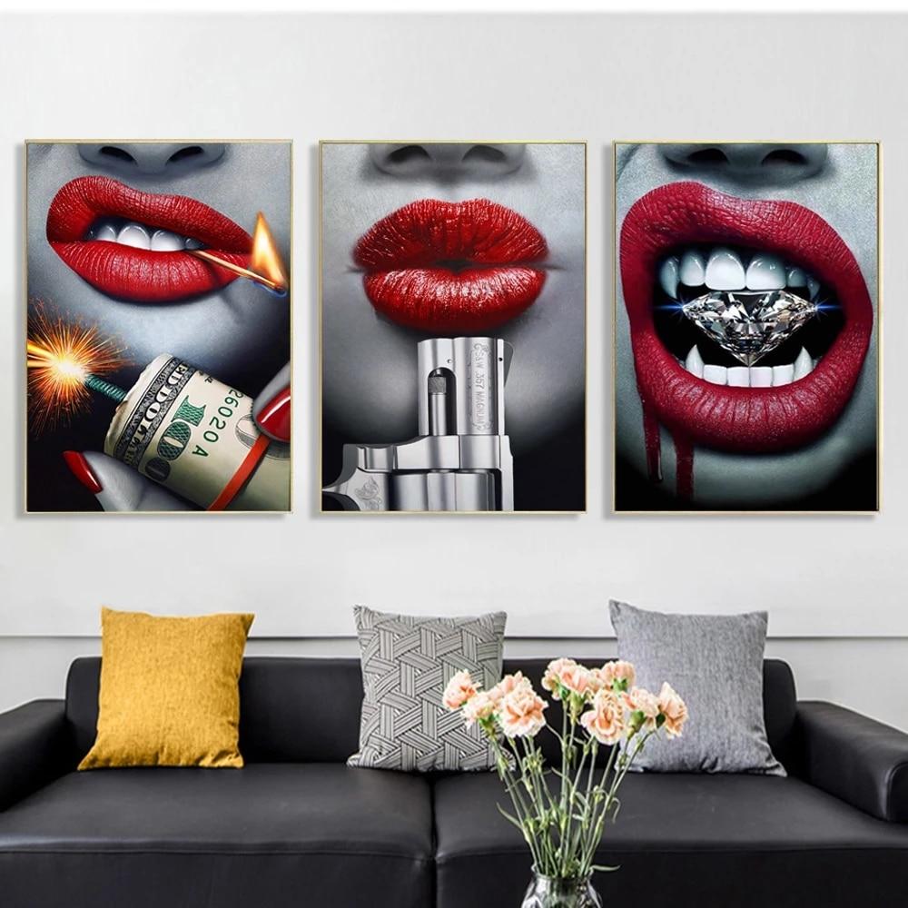 Bold Lip Canvas Print