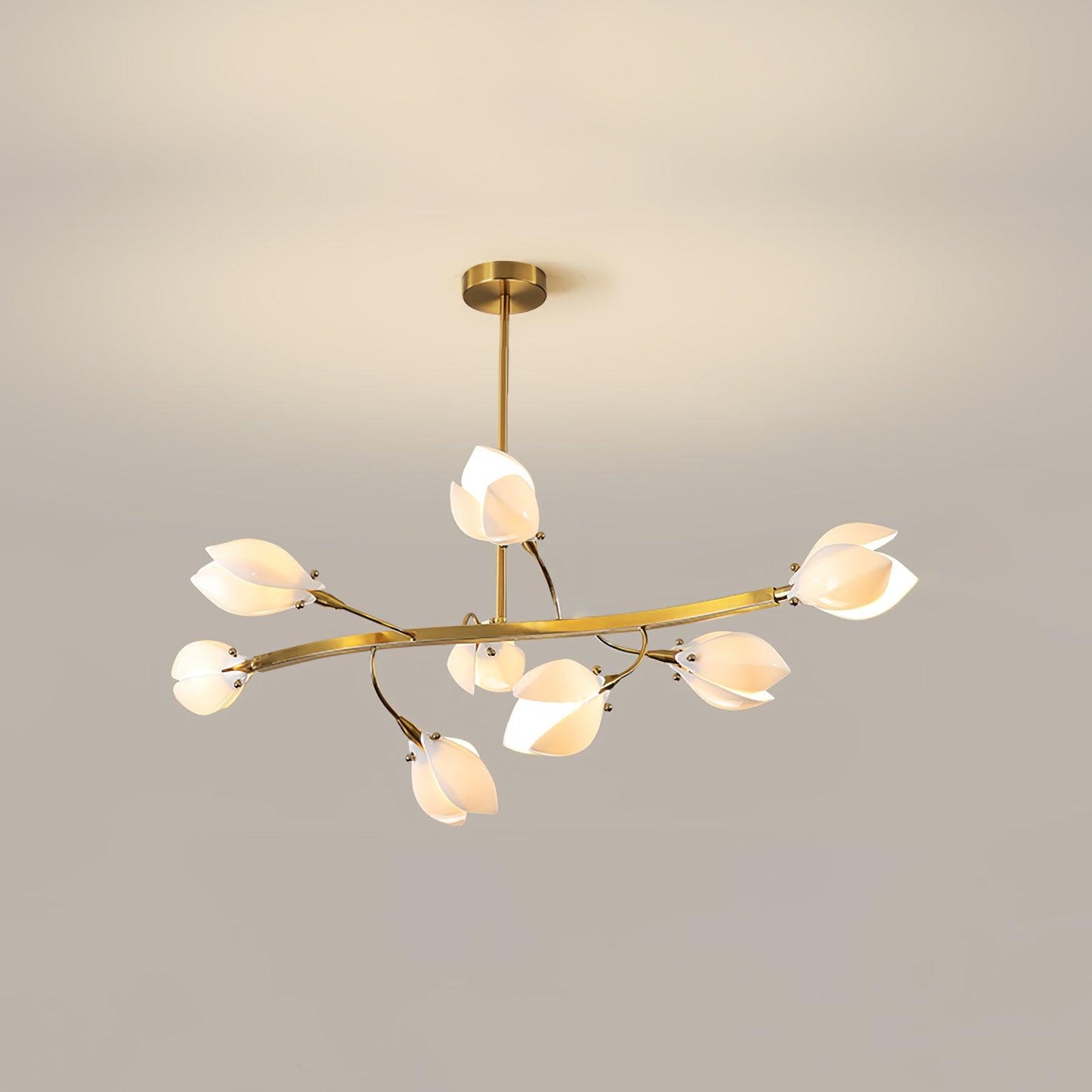 Porcelain Magnolia Elegant Chandelier