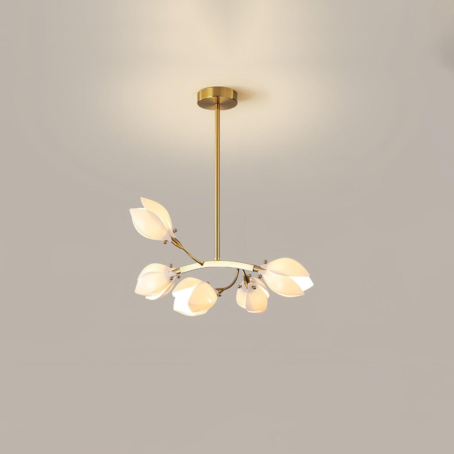 Porcelain Magnolia Elegant Chandelier