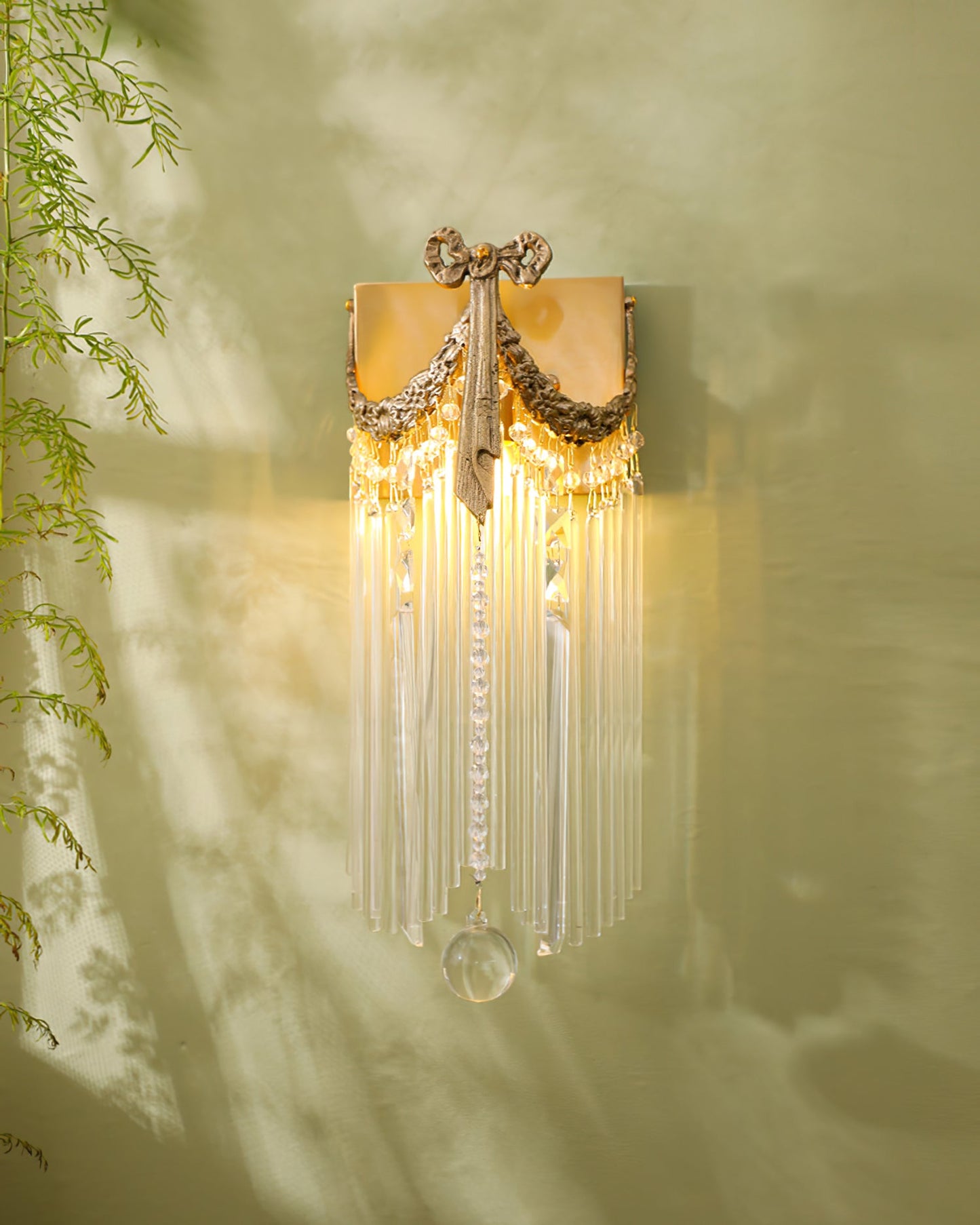 Bow Tie Crystal Wall Lamp