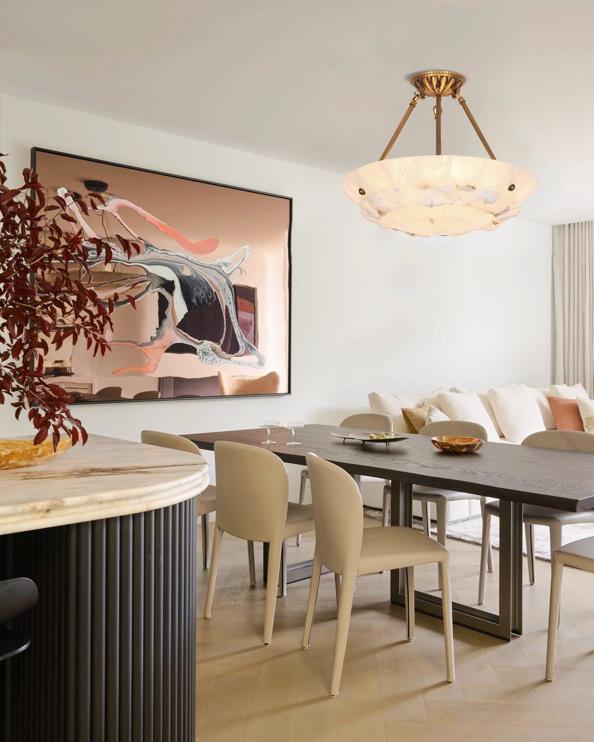 Bowl Alabaster Pendant Lamp