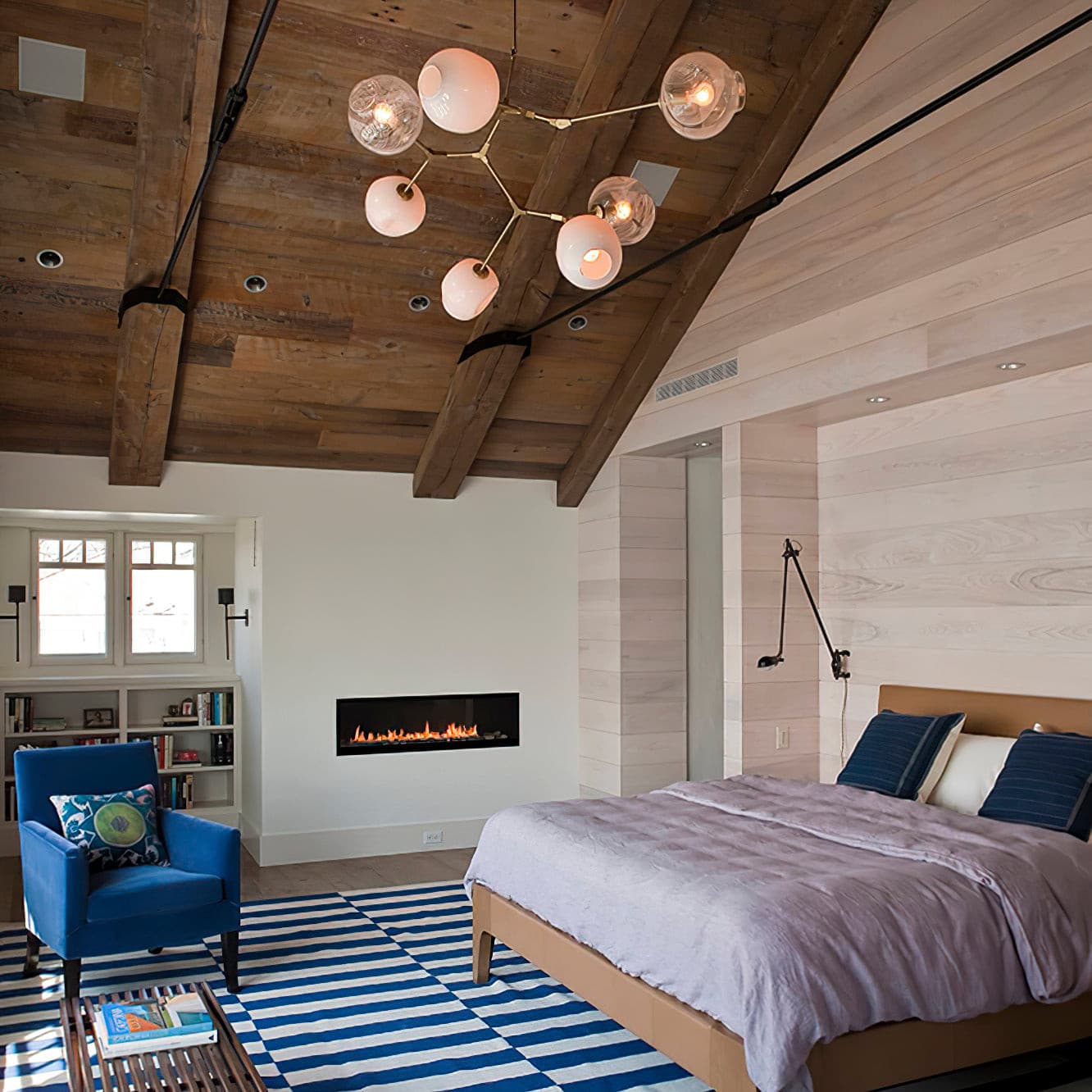 Perry Globe Vertical Chandelier