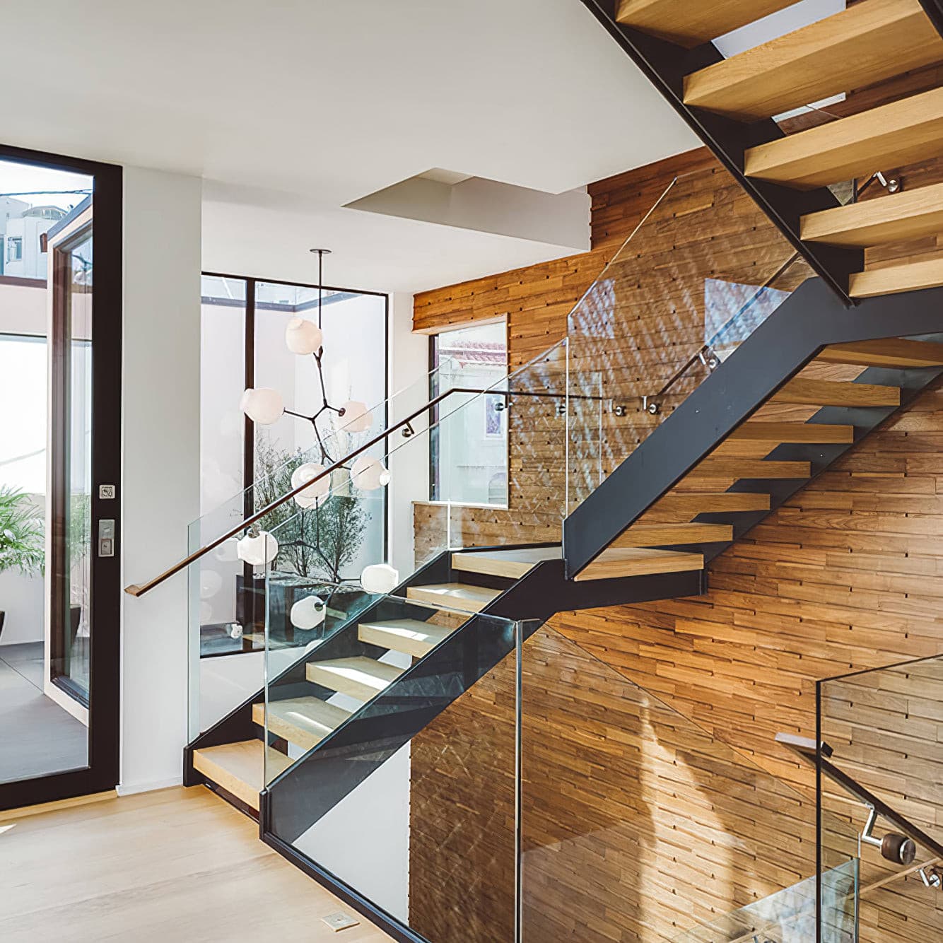 Perry Globe Vertical Chandelier