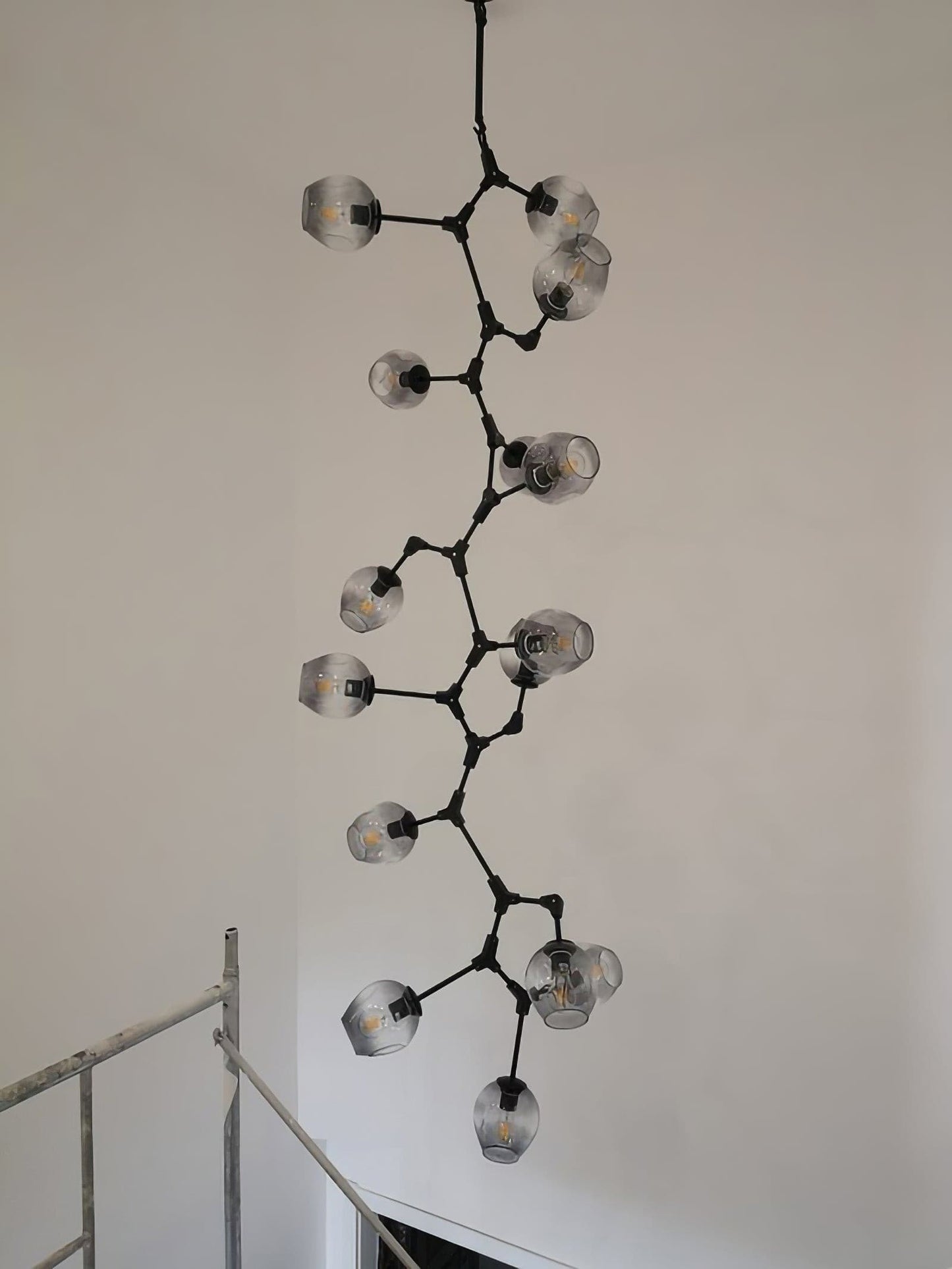 Perry Globe Vertical Chandelier