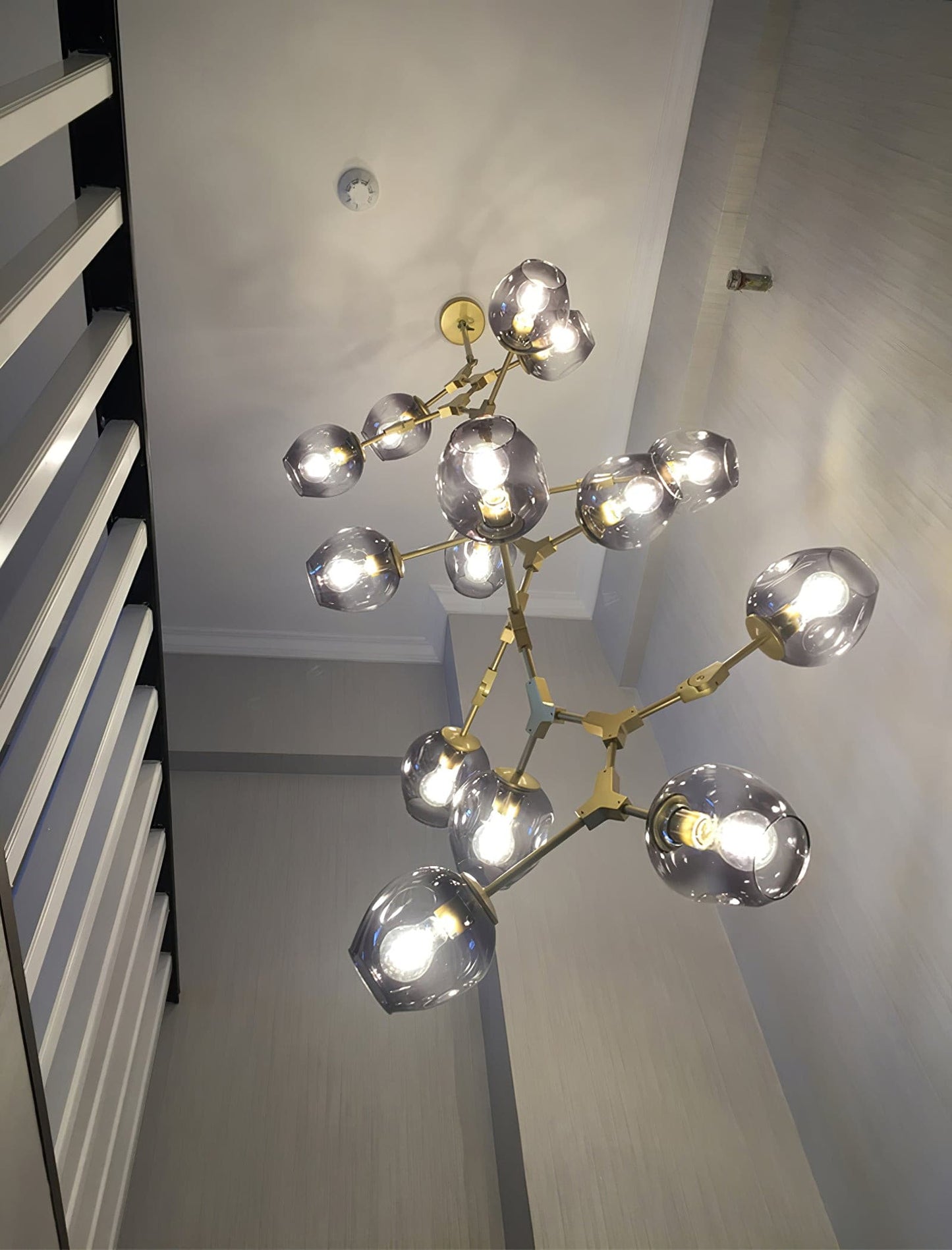 Perry Globe Vertical Chandelier