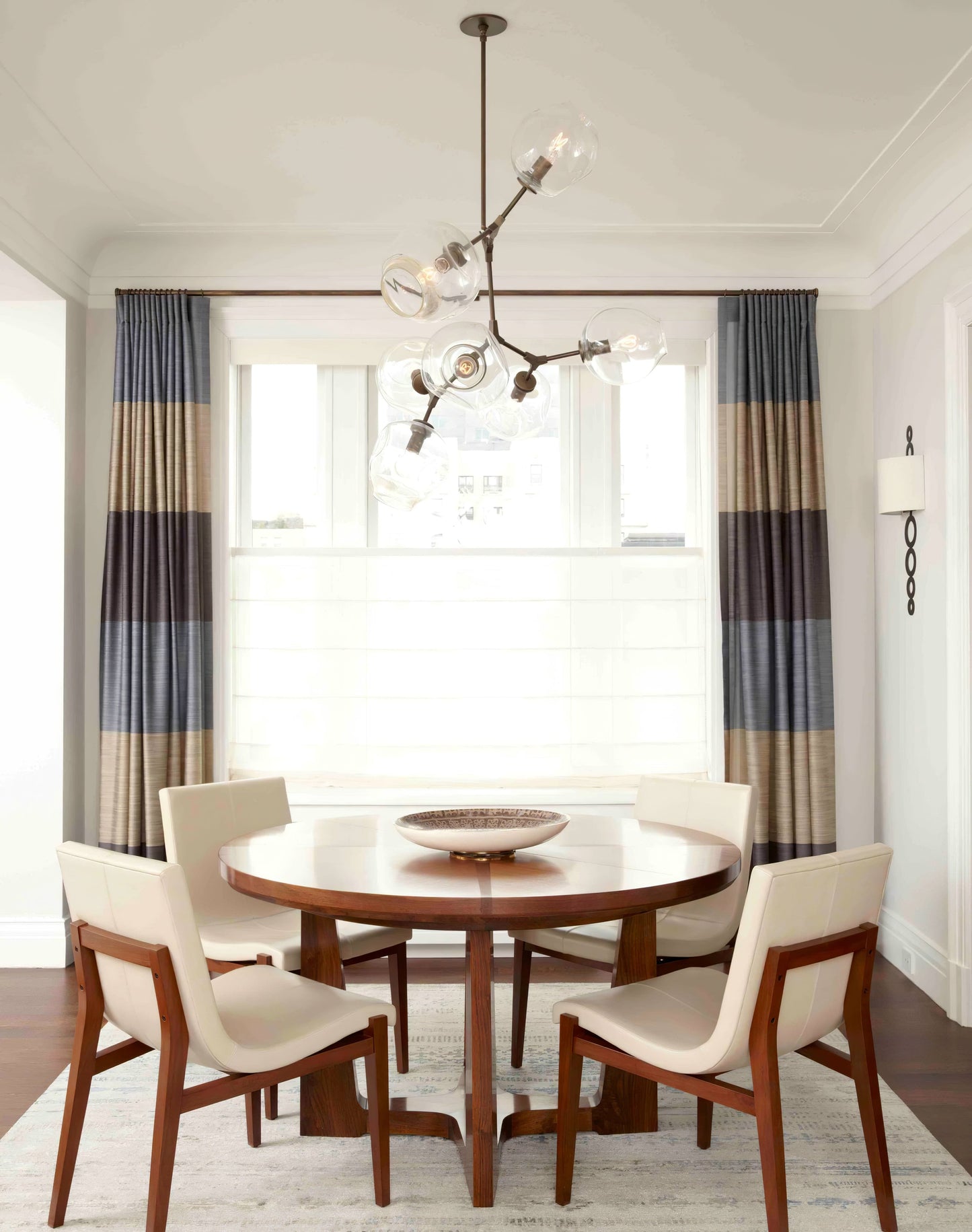 Perry Globe Vertical Chandelier