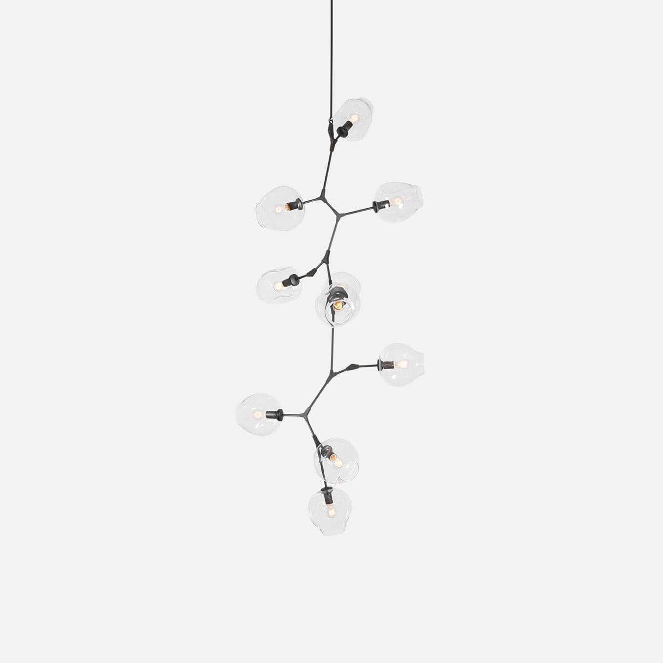 Perry Globe Vertical Chandelier