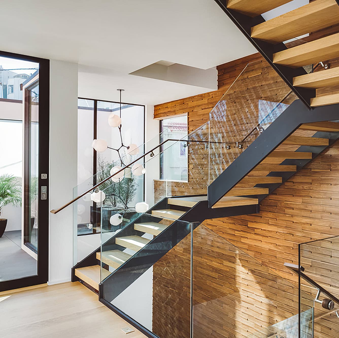 Perry Globe Vertical Chandelier