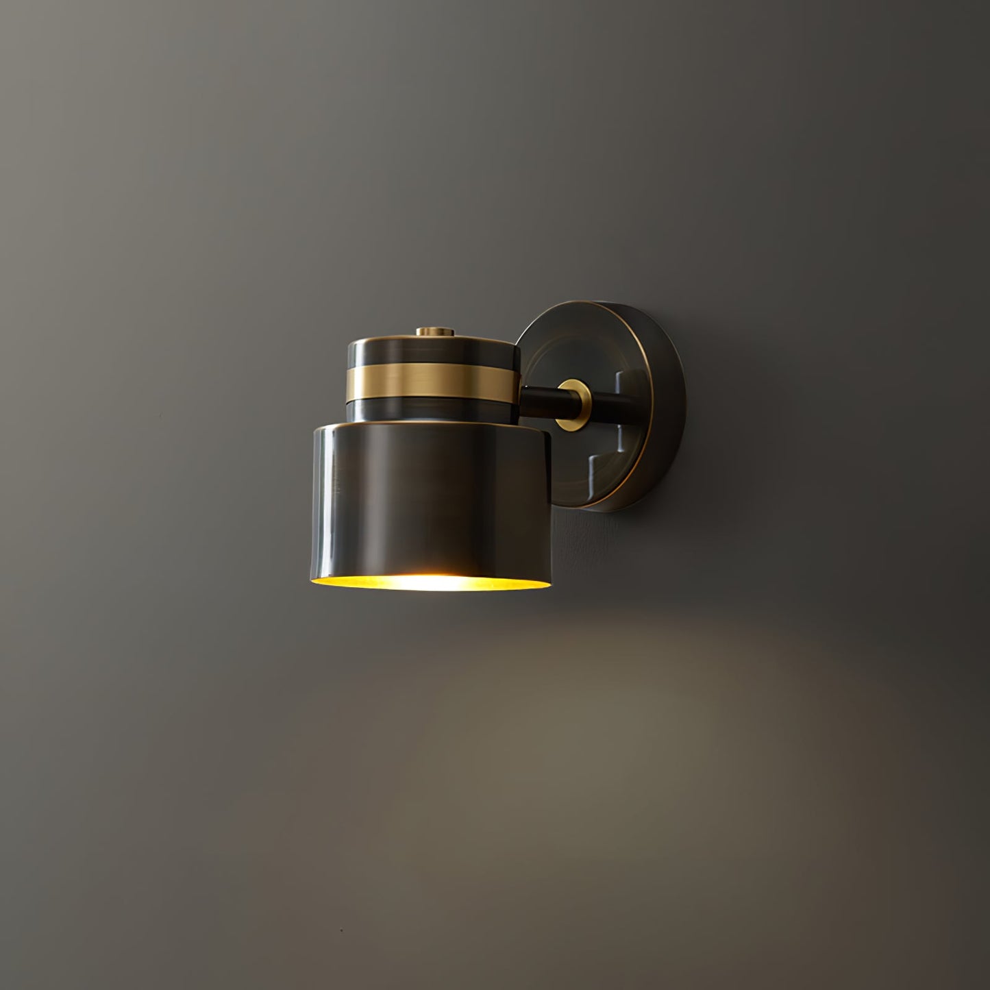 Brass Cylinder Wall Lamp