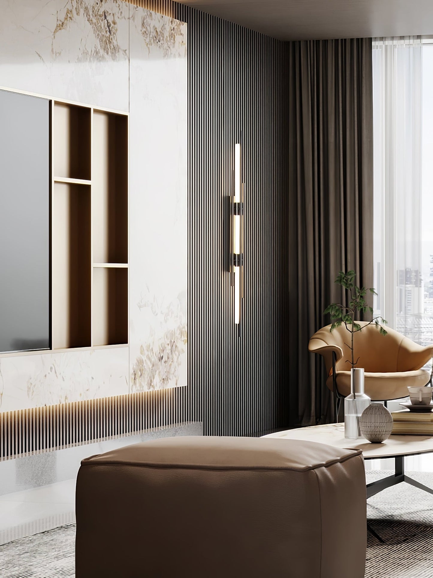 Brass Line Wall Lamp