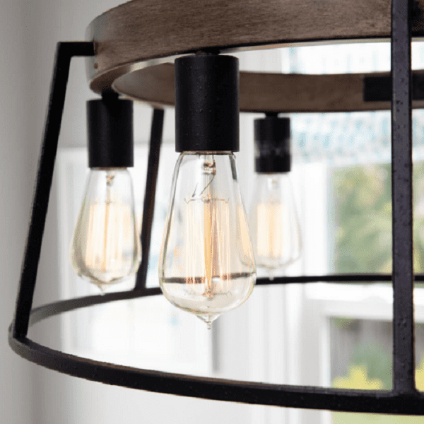 Brockton - 24 Inch 6 Light Chandelier