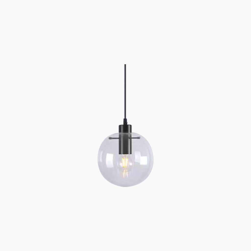 Pendant Light Modern Minimalist Bubble, Iron & Glass