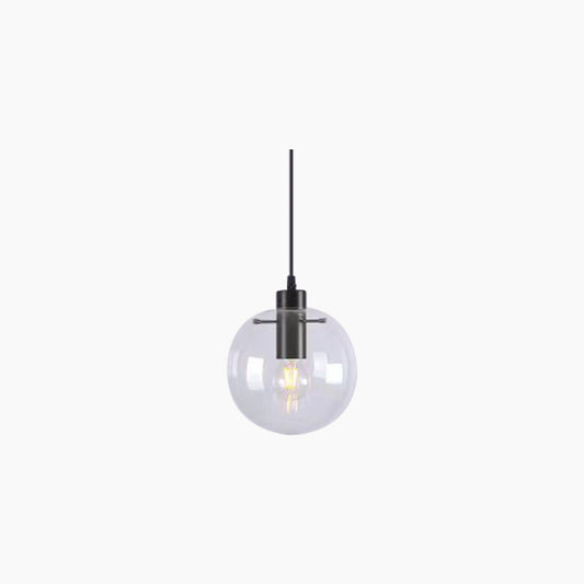 Pendant Light Modern Minimalist Bubble, Iron & Glass