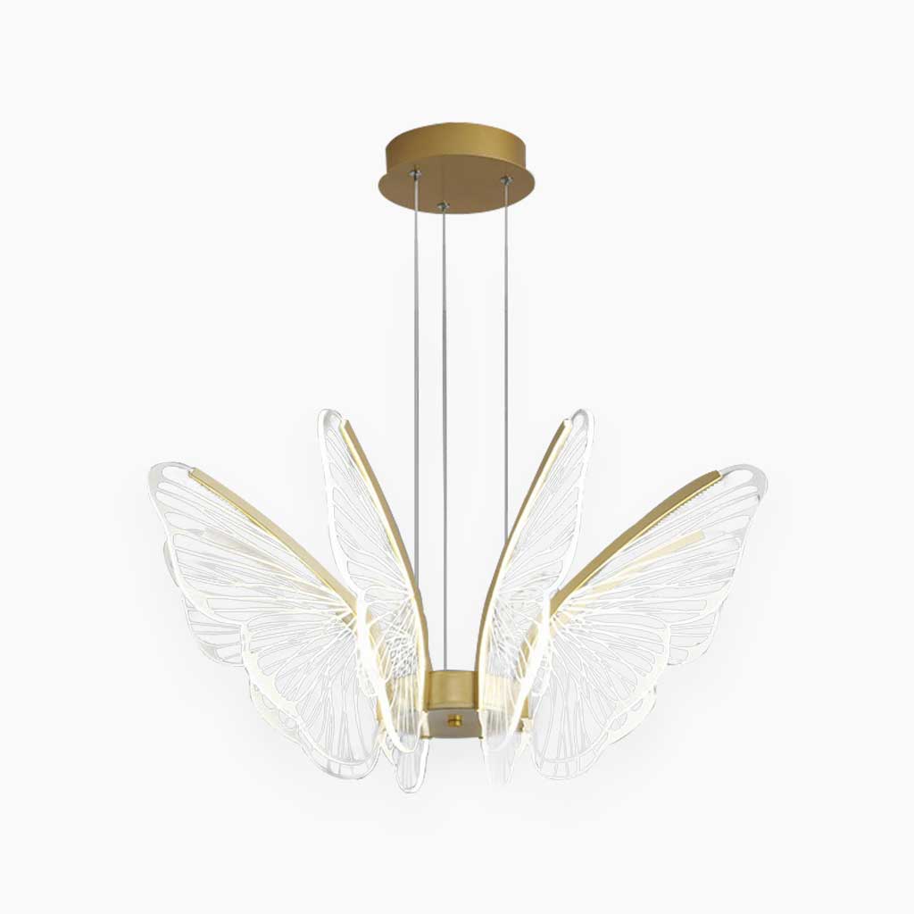 Chandelier Modern Luxury Elegant Acrylic, Butterfly/Leaf