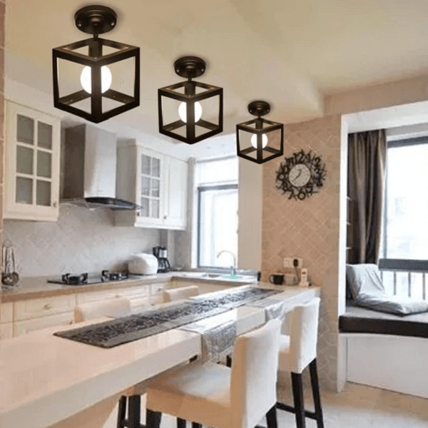 Caerus - Modern Nordic Geometric Cube Hanging Lamp