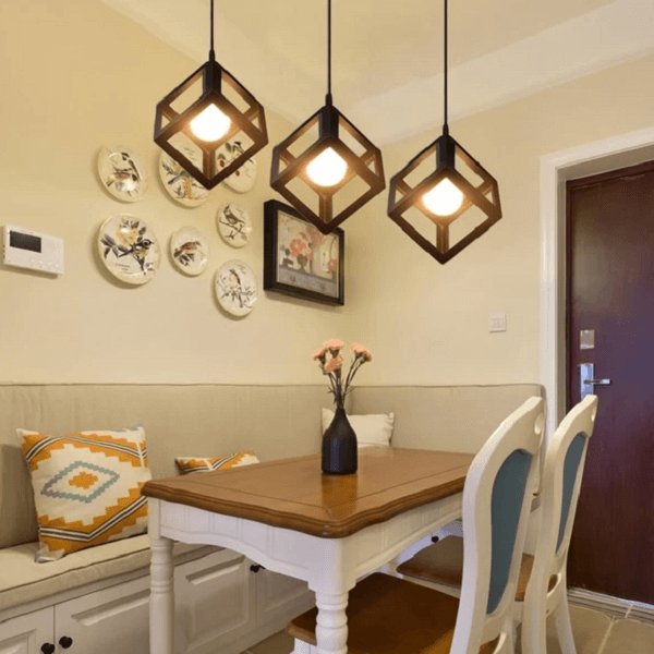 Caerus - Modern Nordic Geometric Cube Hanging Lamp