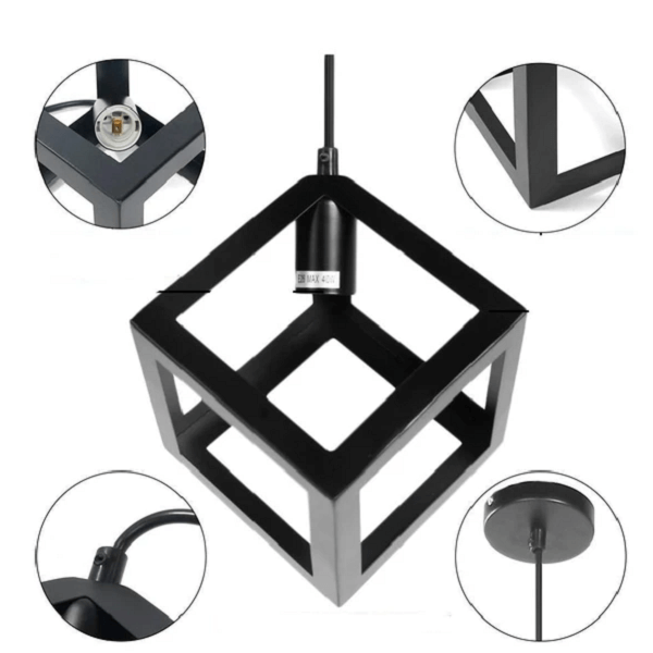 Caerus - Modern Nordic Geometric Cube Hanging Lamp