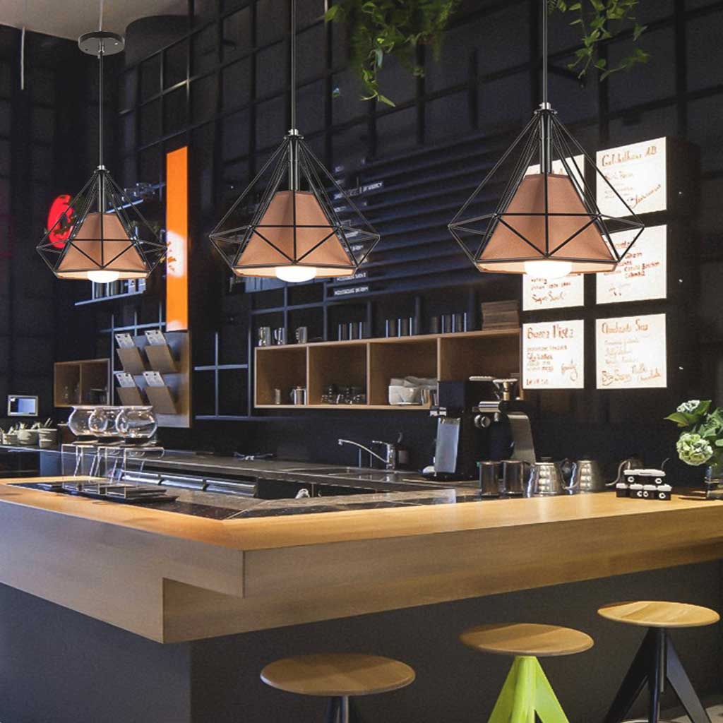 Pendant Light Vintage Iron Frame