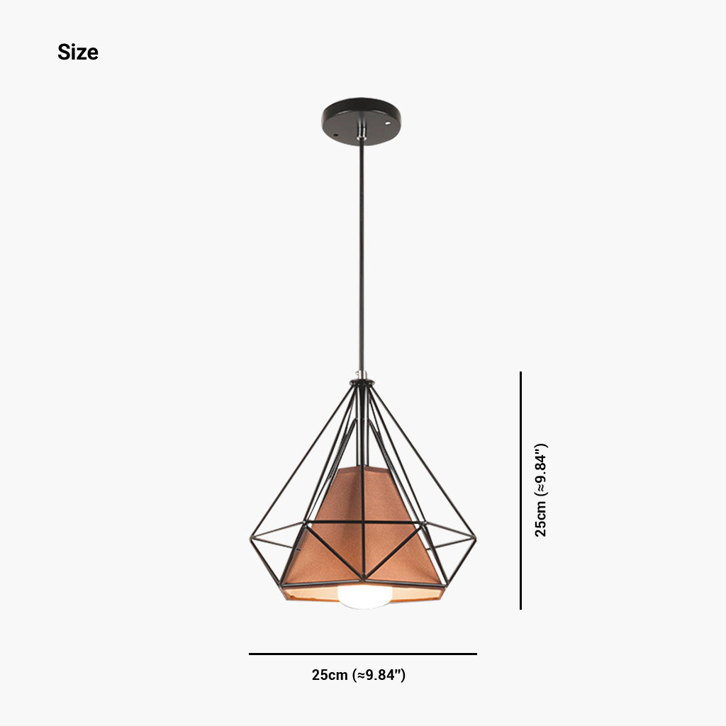 Pendant Light Vintage Iron Frame