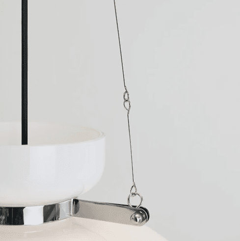 Cander - Retro White Glass Pendant