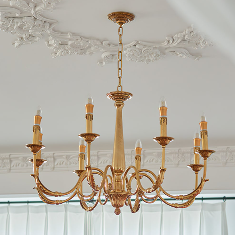 Candle Brass Chandelier